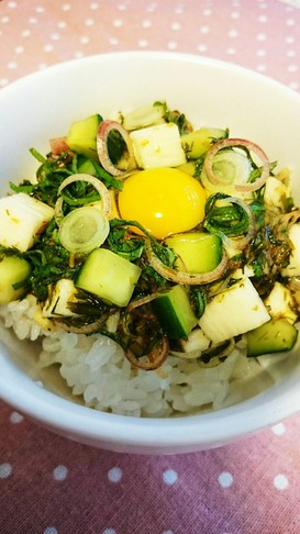 ぎばさと山芋のねばとろ丼