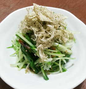 とろろ昆布で簡単一品*水菜のおひたし