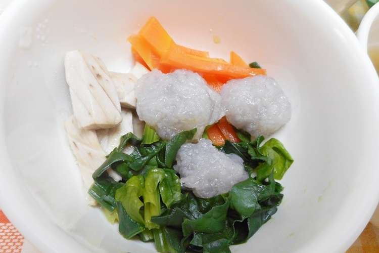 離乳食完了期 蒸しマグロとれんこん団子 レシピ 作り方 By 和の離乳食 中田馨 クックパッド 簡単おいしいみんなのレシピが376万品