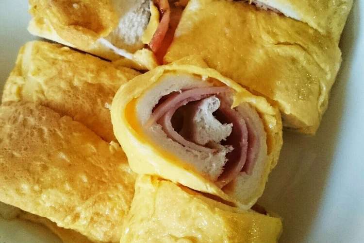 簡単朝食 食パンでくるくるたまごロール レシピ 作り方 By Dream関西 クックパッド 簡単おいしいみんなのレシピが349万品