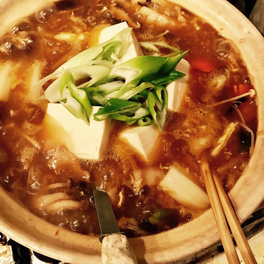 簡単☆酸辣湯麺　サンラータン鍋  鍋つゆの画像
