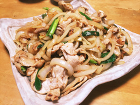 豚肉と玉ねぎの炒めもの