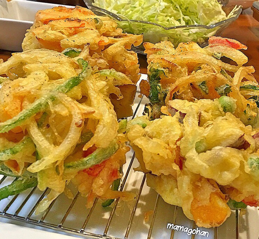 カラフル野菜のかき揚げ by ばぁばまんま 【クックパッド】 簡単おいしいみんなのレシピが348万品