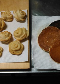 簡単、海鞘(ホヤ)味醂粕流用のパンケーキ