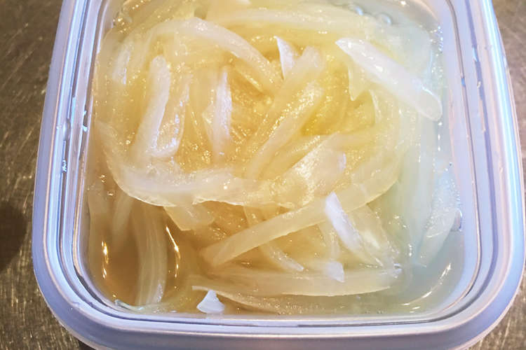 レンジで簡単酢玉ねぎ レシピ 作り方 By プクプクみゆさん クックパッド 簡単おいしいみんなのレシピが355万品