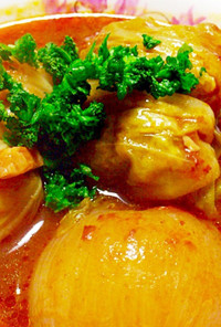 【簡単洋食】春野菜のロールキャベツ