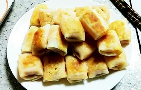 餃子の皮で節約ウィンナーチーズ巻き