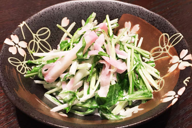 簡単 あと一品 火も使わない水菜の和え物 レシピ 作り方 By べに クックパッド 簡単おいしいみんなのレシピが355万品