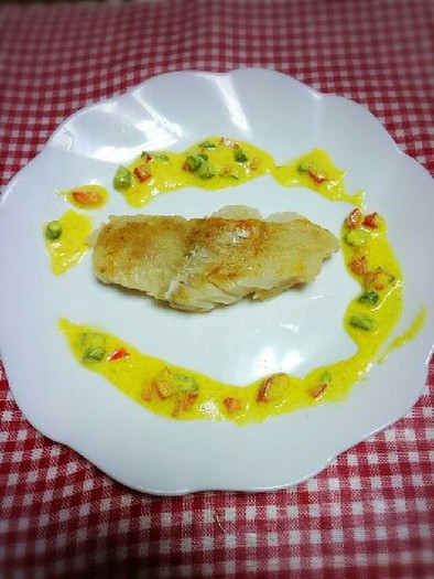 簡単＊白身魚のカレーヨーグルトソース＊の写真