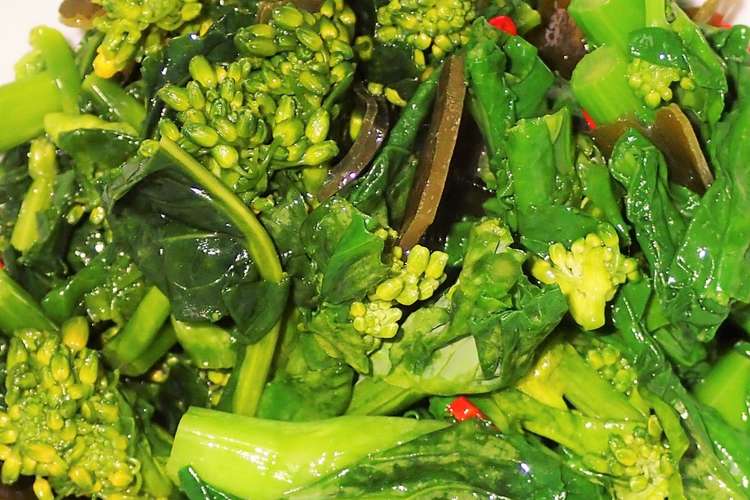 菜の花漬け ピリ辛の浅漬け レシピ 作り方 By 父さんの料理 クックパッド 簡単おいしいみんなのレシピが370万品