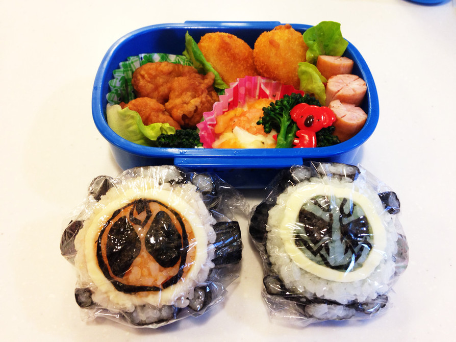 仮面ライダーゴーストアイコン弁当♡の画像