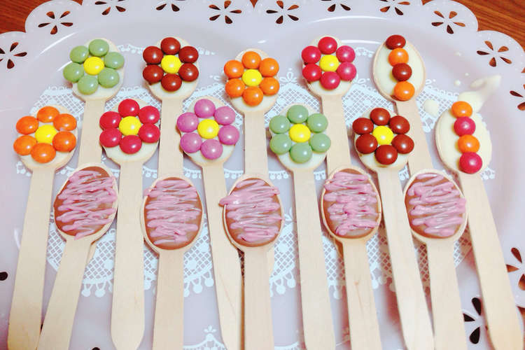 簡単 可愛い スプーンチョコ レシピ 作り方 By Miharu クックパッド 簡単おいしいみんなのレシピが354万品