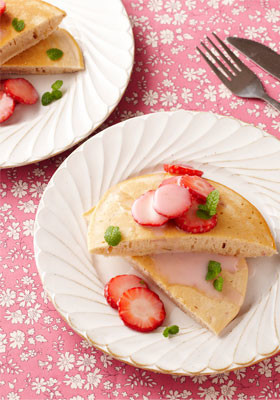 春苺ホットケーキ