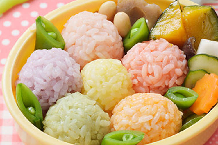 デコふりで カラフルフラワー弁当 レシピ 作り方 By はごろもフーズ クックパッド 簡単おいしいみんなのレシピが356万品