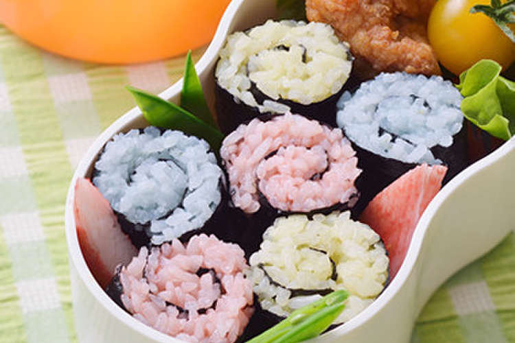 デコふりで くるくるのり巻き弁当 レシピ 作り方 By はごろもフーズ クックパッド