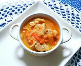 鶏肉のトマトチーズ煮込み