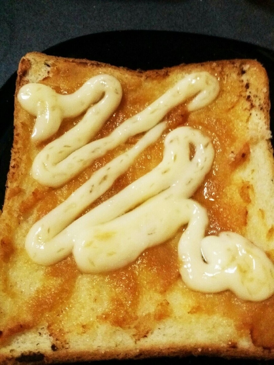 味噌バター風味♪甘じょっぱいトースト♪の画像