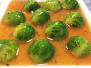 芽キャベツの胡椒オイスターソースの写真