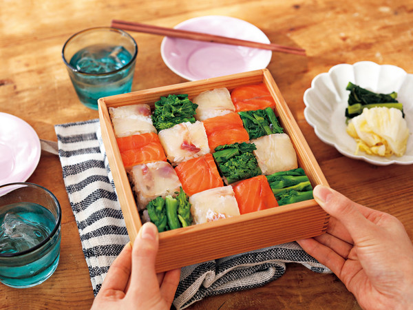 3種の昆布じめ押しずし