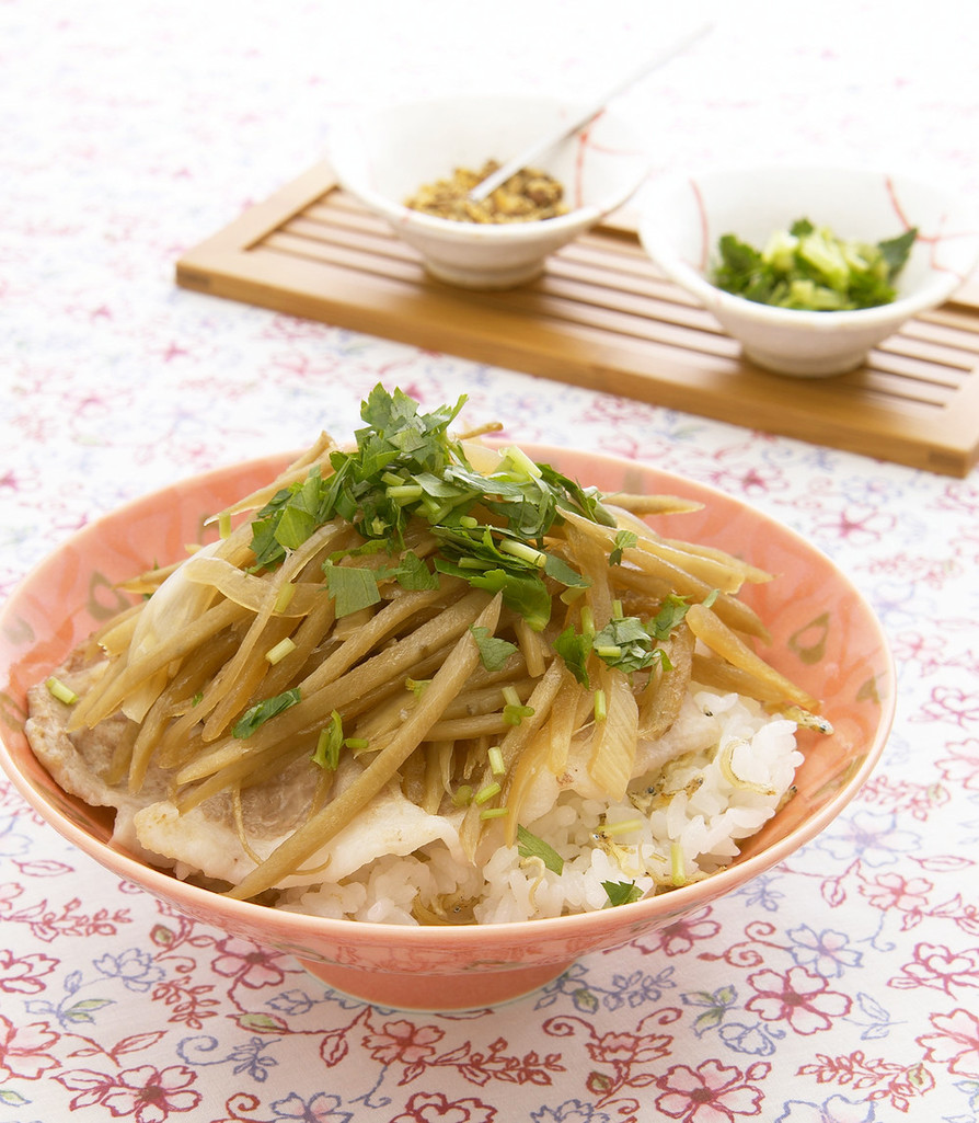 新ごぼうと新たまねぎのきんぴら丼の画像