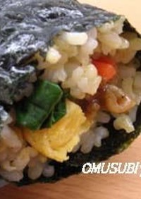 キンパ風！胚芽米で丸かぶり寿司 