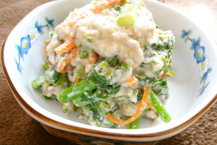 菜の花の白和え レシピ 作り方 By うさこのおうち クックパッド 簡単おいしいみんなのレシピが370万品