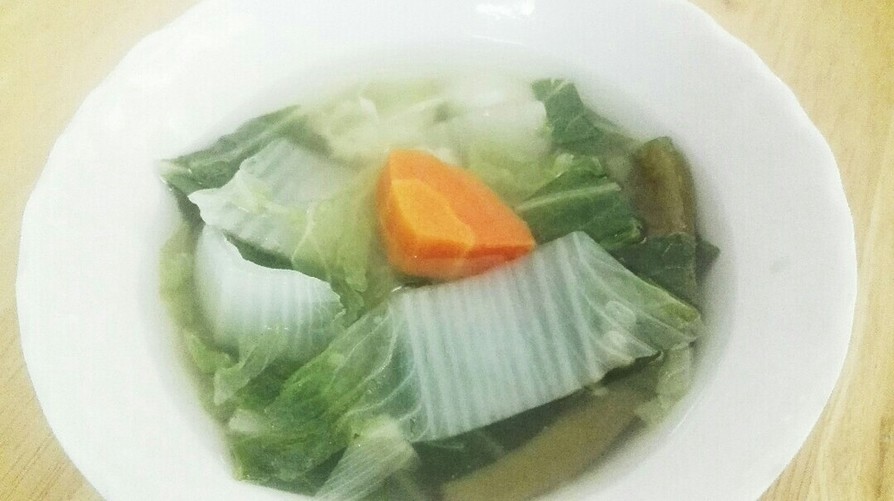 人参とジャガイモの優しいスープの画像