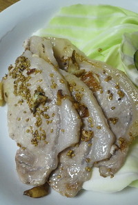 金ゴマパラパラ　豚の塩焼き