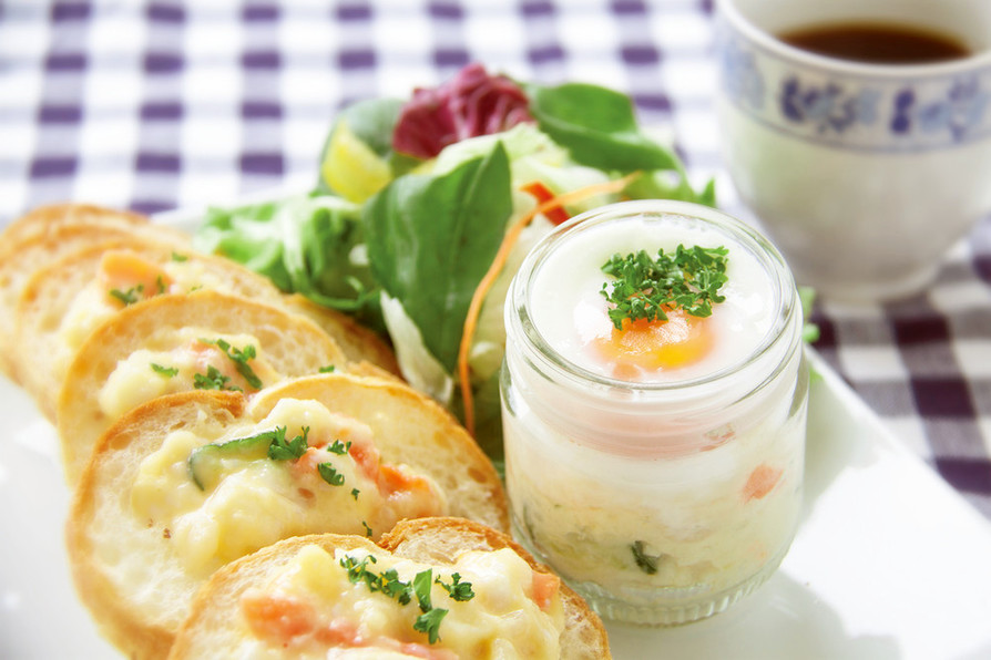 ポテサラ卵ディップ～フランスパン添え～の画像