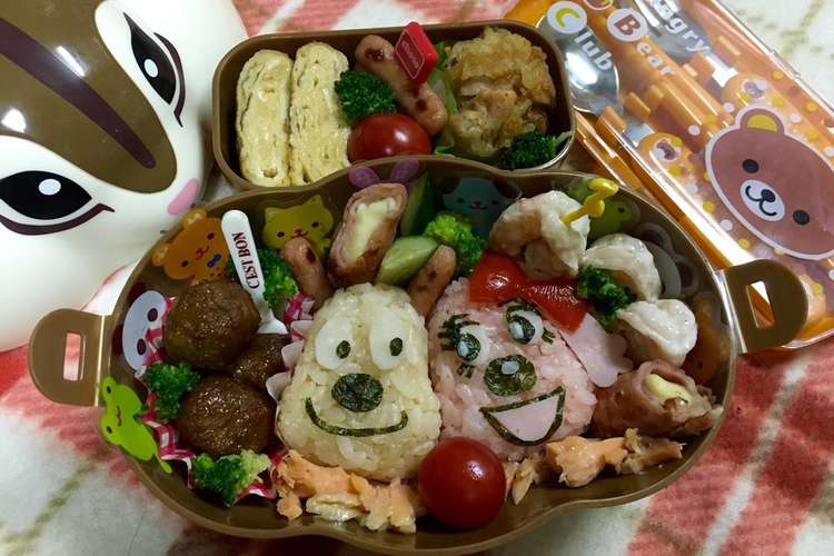 チーズとレアチーズちゃんキャラ弁 レシピ 作り方 By フミ 親父 クックパッド