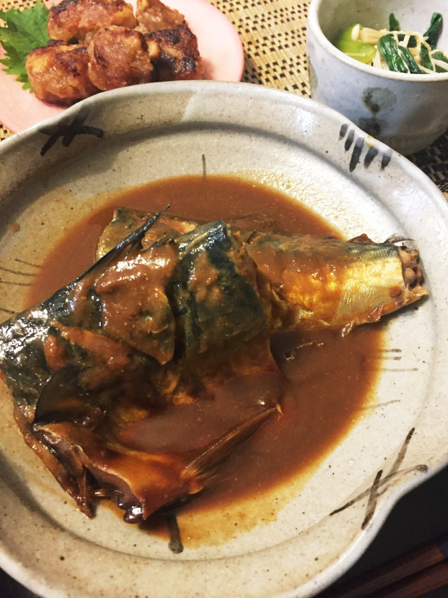 デパ地下お魚屋さんレシピ♡甘い鯖の味噌煮の画像