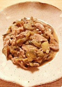 母の味！豚とナスの美味しい炒め物(＾＾）