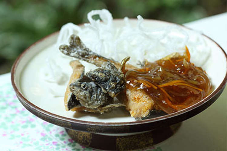 ニジマスの甘酢あんかけ骨せんべい レシピ 作り方 By 滋賀県 クックパッド 簡単おいしいみんなのレシピが361万品