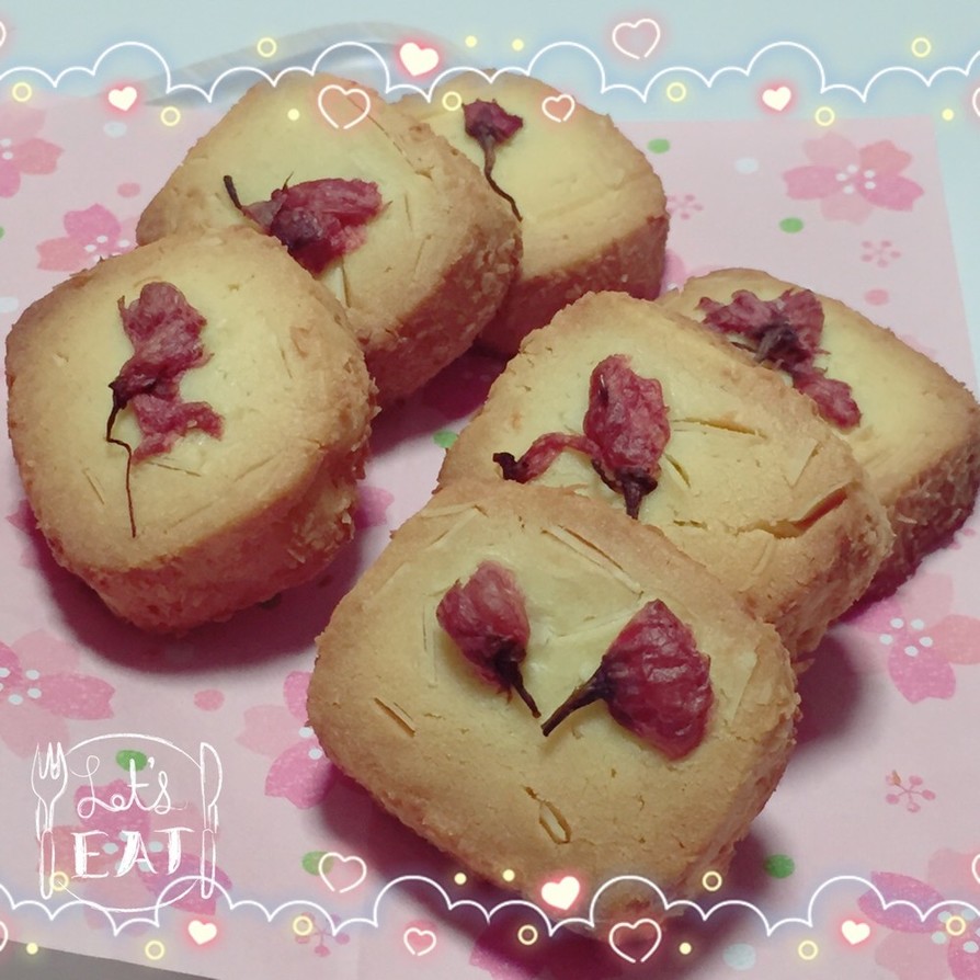 簡単！桜のアイスボックスクッキー♪の画像