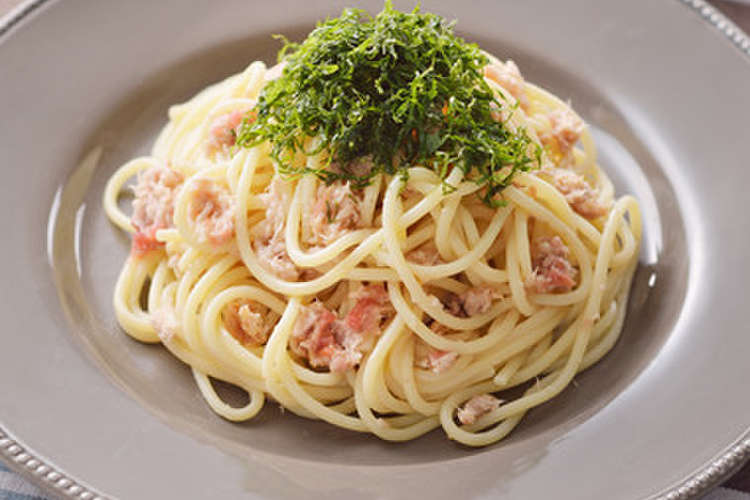 シーチキンと梅と大葉の和風パスタ レシピ 作り方 By はごろもフーズ クックパッド