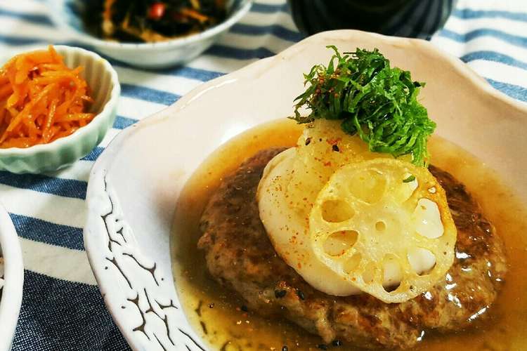 蓮根入りいわしハンバーグ みぞれあんかけ レシピ 作り方 By Mgj66 クックパッド 簡単おいしいみんなのレシピが352万品