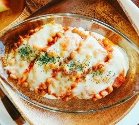 キムチ納豆のお豆腐グラタン