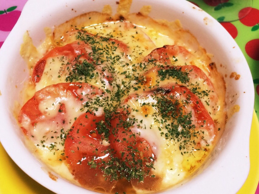 簡単！トマトとチーズのオーブン焼き☆の画像