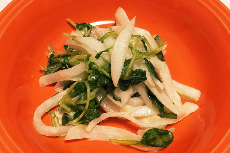大根とつまみ菜の簡単サラダ レシピ 作り方 By ポジティブmama クックパッド