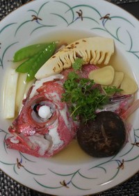 金目鯛の煮つけ「スープ仕立て」