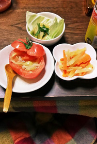 器をトマトにした丸ごと食べれる野菜スープ