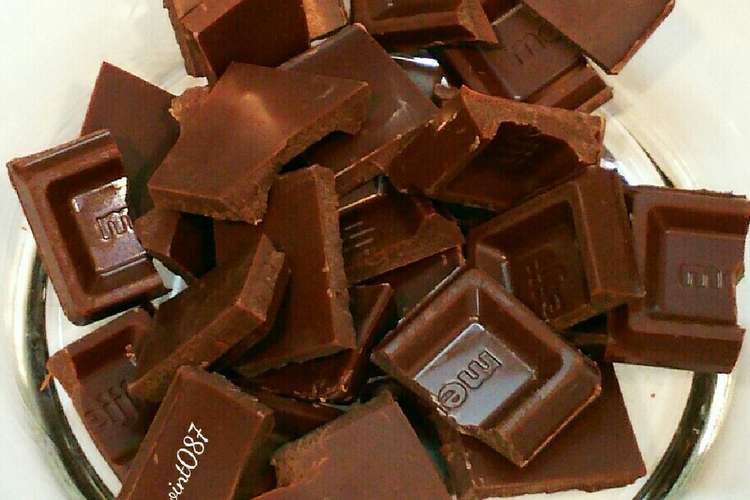明治チョコ テンパリング 電子レンジ レシピ 作り方 By Point087 クックパッド