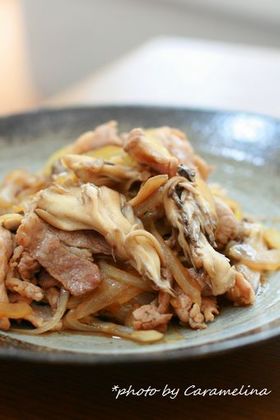 豚肉と舞茸の甘辛照り炒め