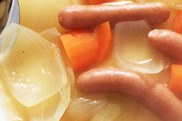 玉ねぎとウィンナーとにんじんのスープ レシピ 作り方 By 北の歌人 クックパッド 簡単おいしいみんなのレシピが366万品