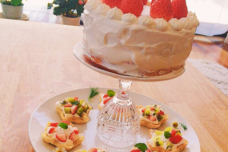 ケーキタルト可愛い 誕生日 パーティー レシピ 作り方 By Sana 23 クックパッド 簡単おいしいみんなのレシピが356万品