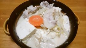 お野菜じゃんじゃん!豆乳鍋♪