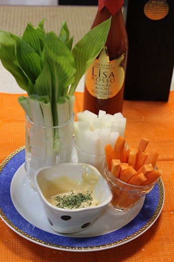 春野菜と♡味噌マヨとチャービルのディップの画像