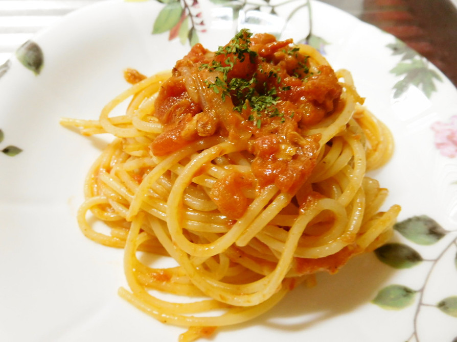優しい味♡ツナとトマトのスパゲッティの画像