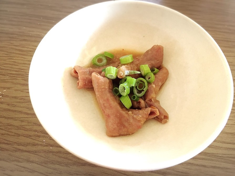 「なにわポーク」小腸の味噌煮の画像
