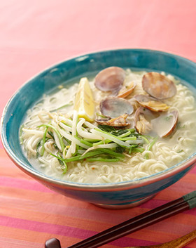 あさりの塩エスニックスープ麺